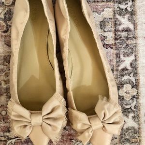 Jcrew baby pink pointed toe ballet flats. Size 9.5